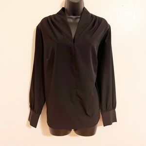 SHEIN Black Long Sleeve Blouse